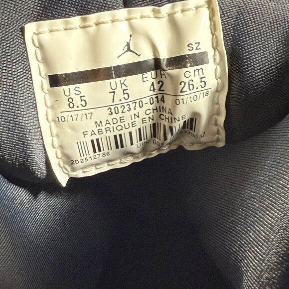 Jordan 9 Retro Bred Mens Size 8.5 Black Patent Leather Athletic Sneakers - Picture 8 of 15